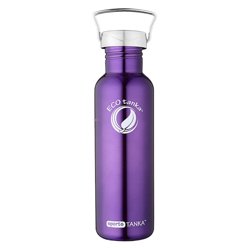 0,8l sportsTANKA™ Edelstahl Trinkflasche mit Edelstahl-Wave-Verschluss