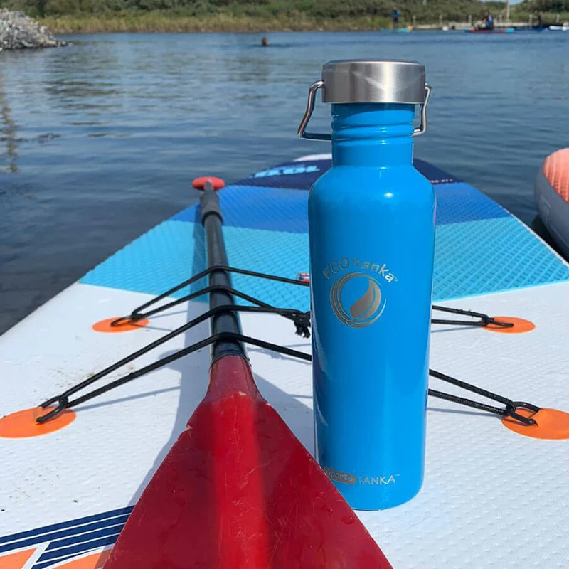 0,8l sportsTANKA™ Edelstahl Trinkflasche mit Edelstahl-Wave-Verschluss