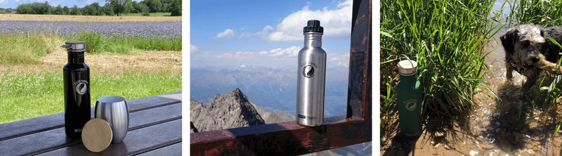 0,8l sportsTANKA™ Edelstahl Trinkflasche mit Edelstahl-Wave-Verschluss