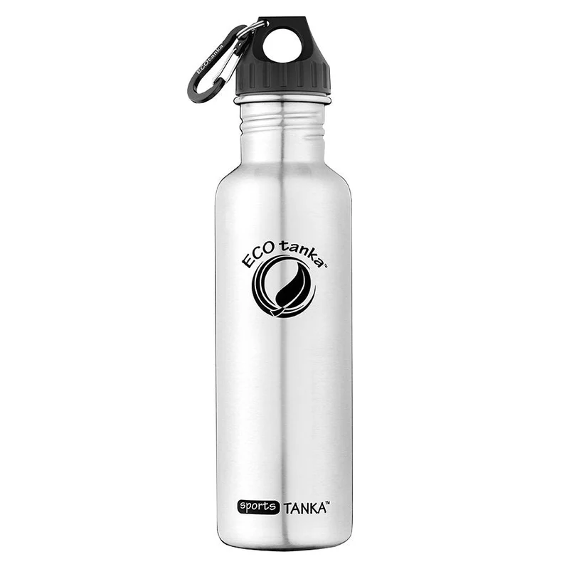 0,8l sportsTANKA™ Edelstahl Trinkflasche mit Poly-Loop-Verschluss