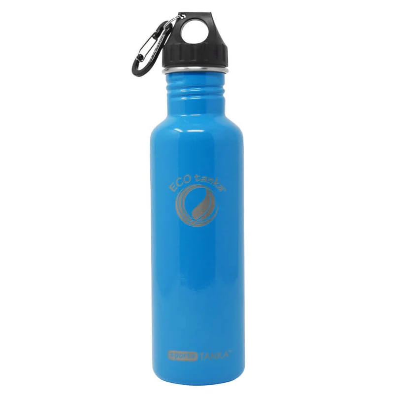 0,8l sportsTANKA™ Edelstahl Trinkflasche mit Poly-Loop-Verschluss
