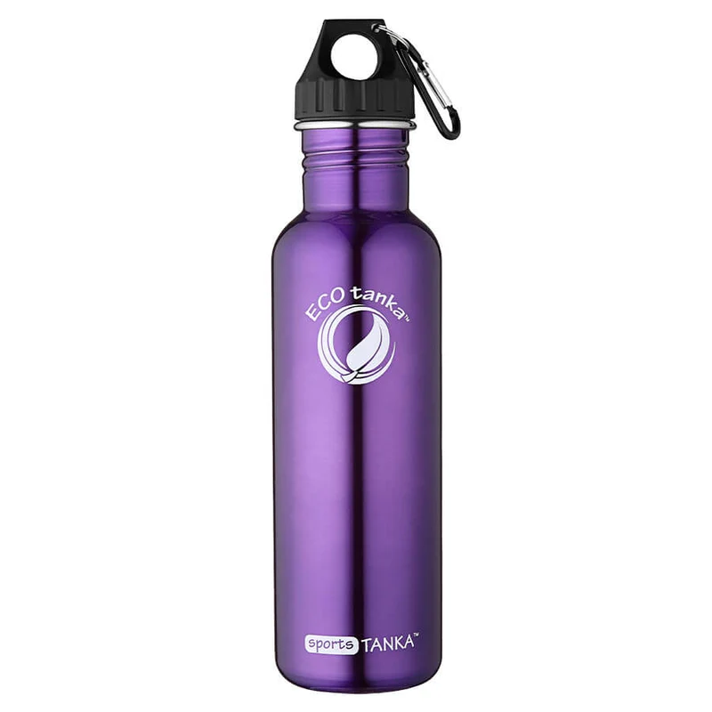 0,8l sportsTANKA™ Edelstahl Trinkflasche mit Poly-Loop-Verschluss