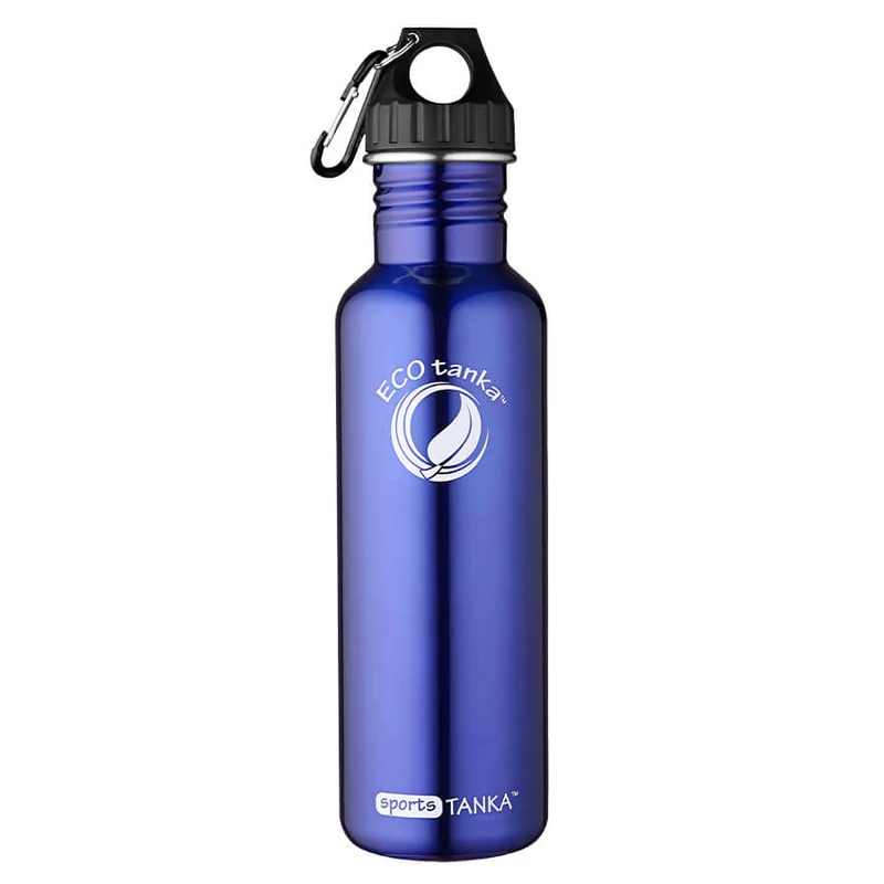 0,8l sportsTANKA™ Edelstahl Trinkflasche mit Poly-Loop-Verschluss