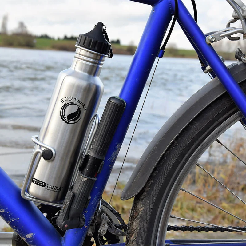 0,8l sportsTANKA™ Edelstahl Trinkflasche mit Poly-Loop-Verschluss