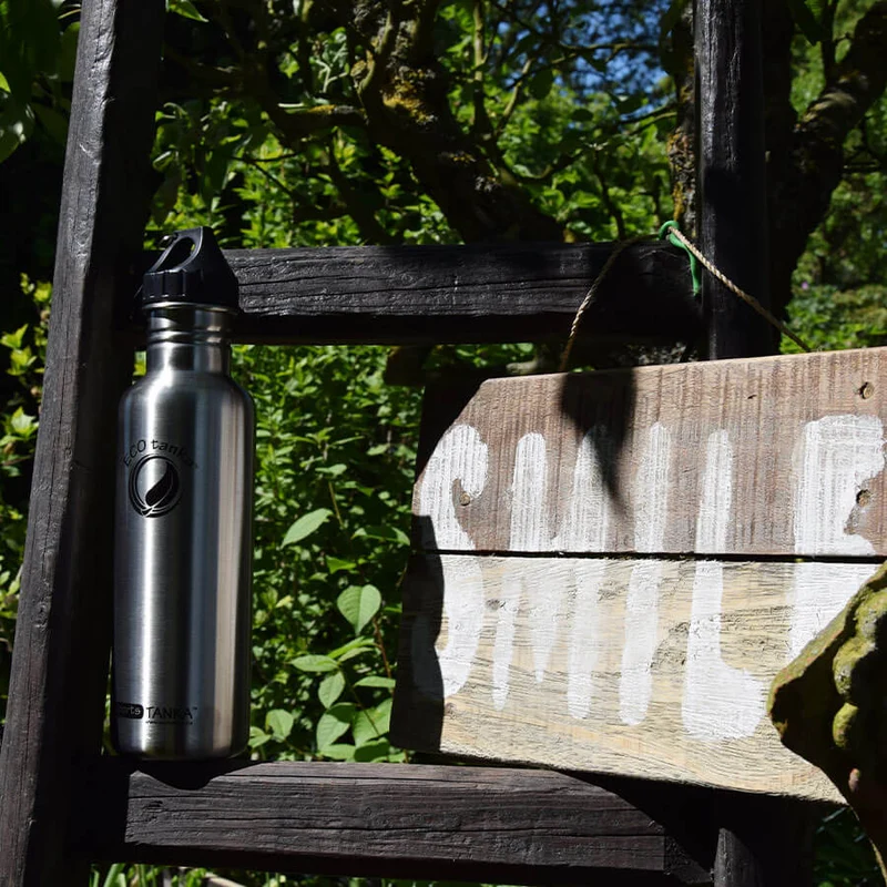 0,8l sportsTANKA™ Edelstahl Trinkflasche mit Poly-Loop-Verschluss
