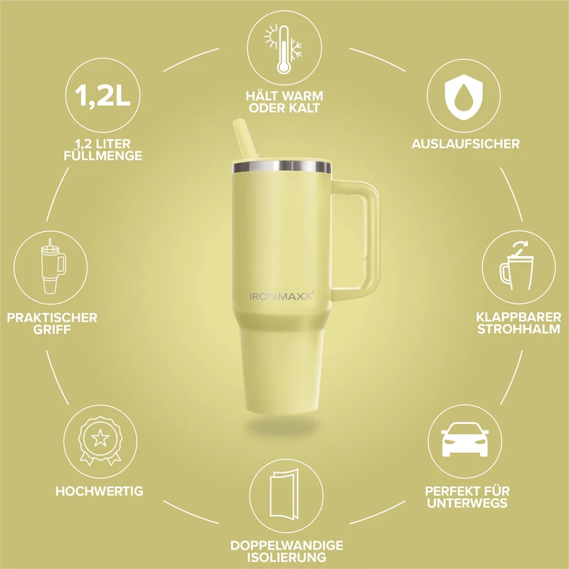 IronMaxx Cup V4.0 (1200ml) - Soft Sunrise