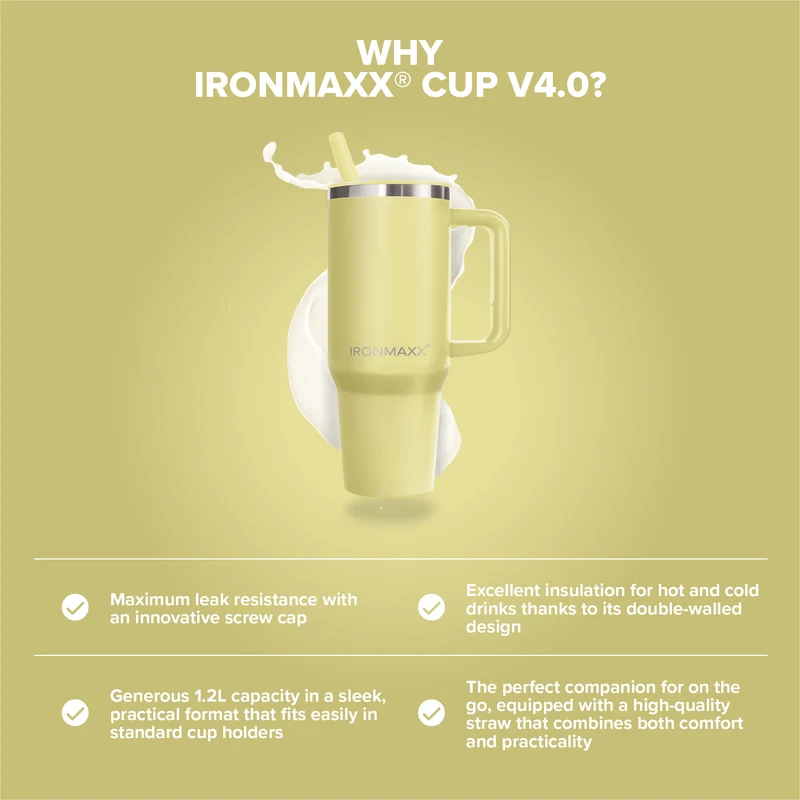 IronMaxx Cup V4.0 (1200ml) - Soft Sunrise
