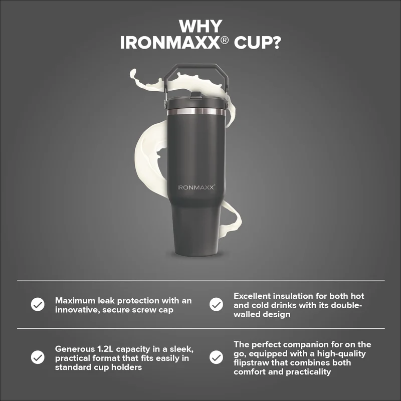 IronMaxx Cup V5.0 (1200ml) - Graphite