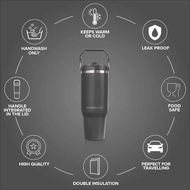 IronMaxx Cup V5.0 (1200ml) - Graphite