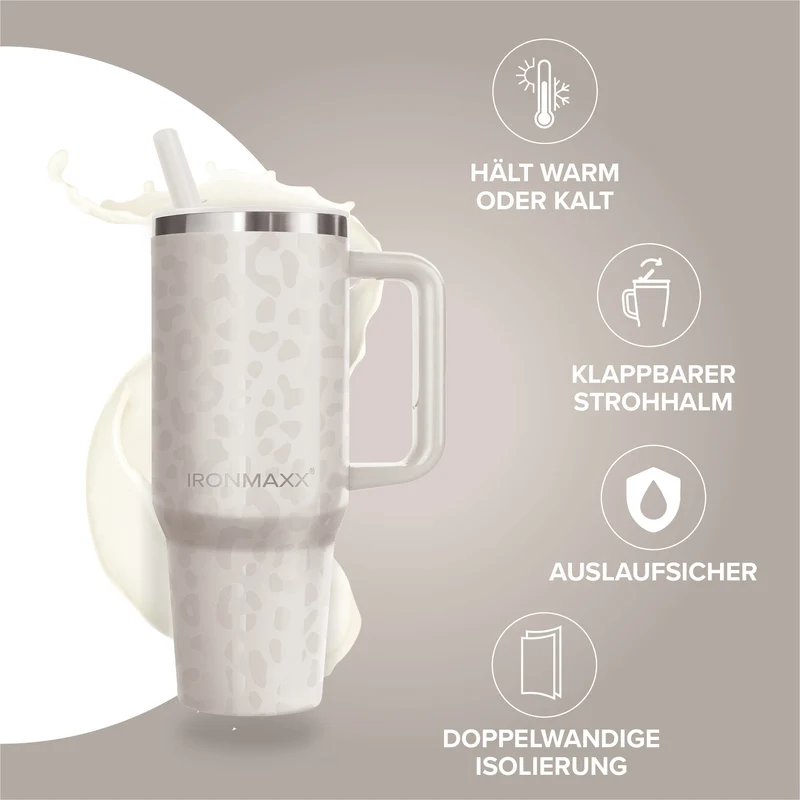 IronMaxx Cup V4.0 (1200ml) - Leo-Style Ivory