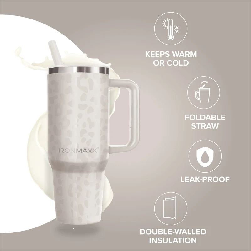 IronMaxx Cup V4.0 (1200ml) - Leo-Style Ivory