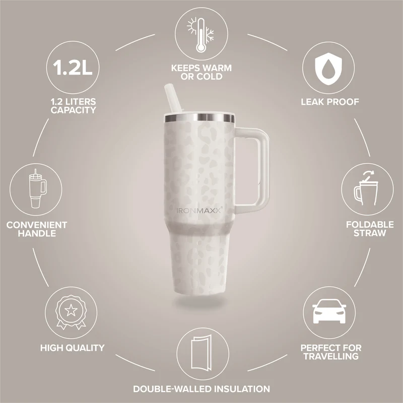 IronMaxx Cup V4.0 (1200ml) - Leo-Style Ivory