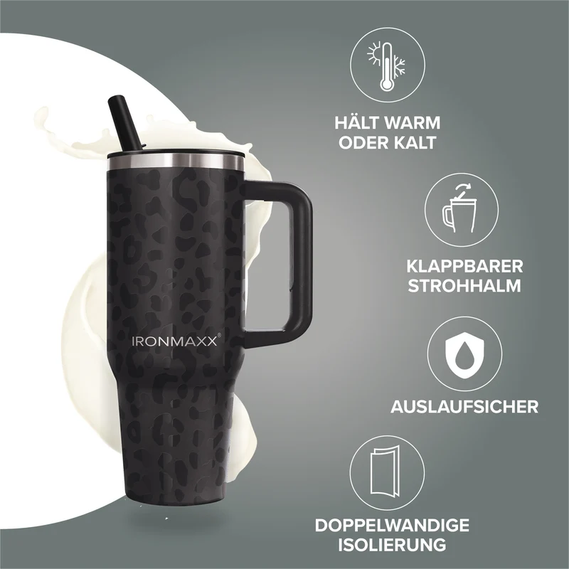 IronMaxx Cup V4.0 (1200ml) - Leo-Style Black