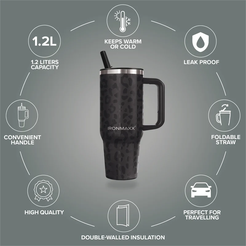 IronMaxx Cup V4.0 (1200ml) - Leo-Style Black