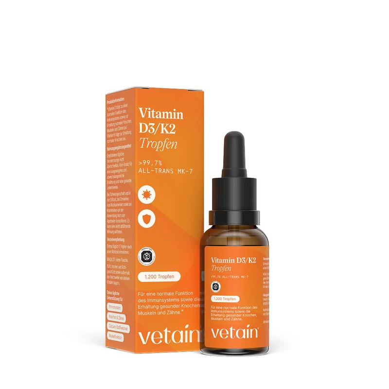 Vitamin D3/K2 Tropfen vegan (1.000 I.E.)