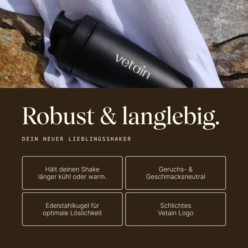 Hochwertiger Edelstahl-Shaker (750ml)