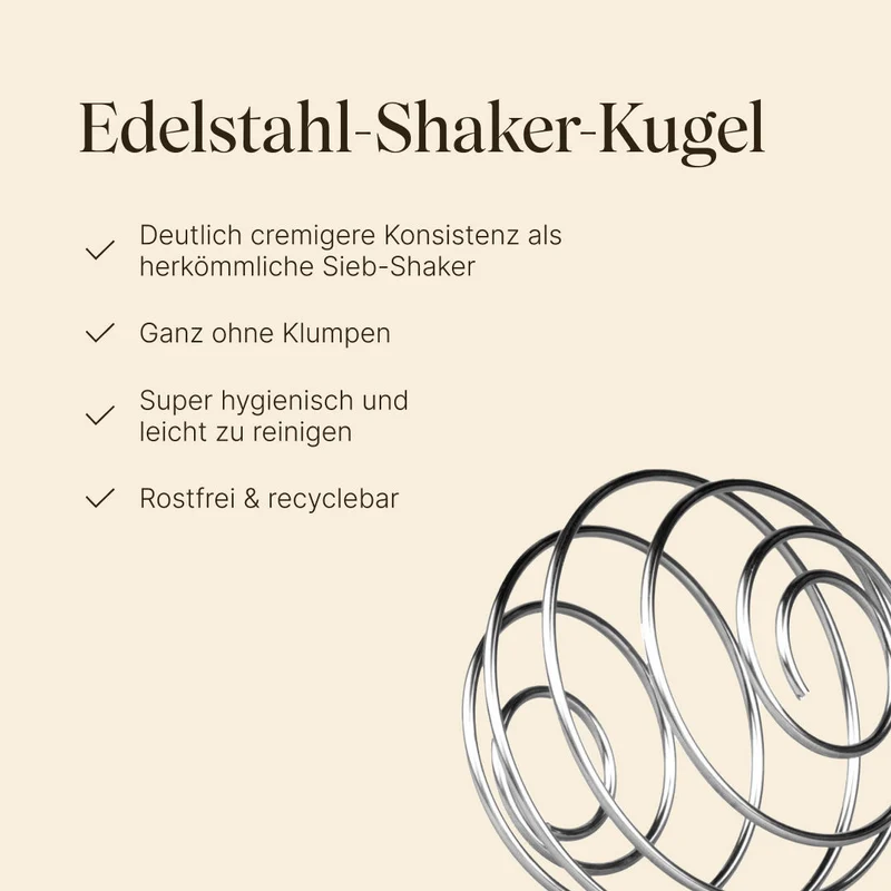 Hochwertiger Edelstahl-Shaker (750ml)