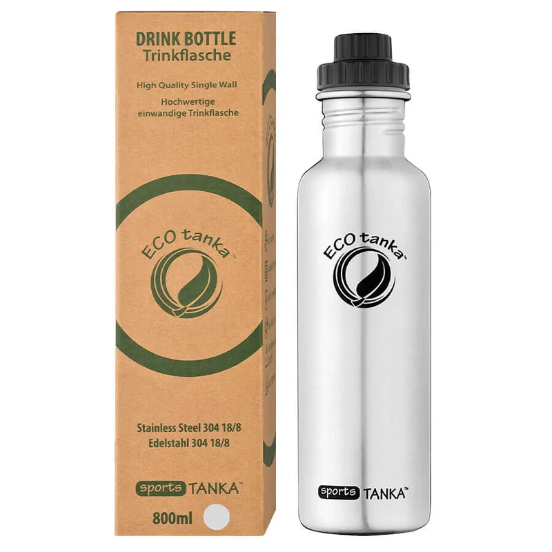 0,8l sportsTANKA™ Edelstahl Trinkflasche mit Reduzier-Verschluss