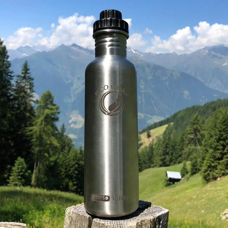 0,8l sportsTANKA™ Edelstahl Trinkflasche mit Reduzier-Verschluss