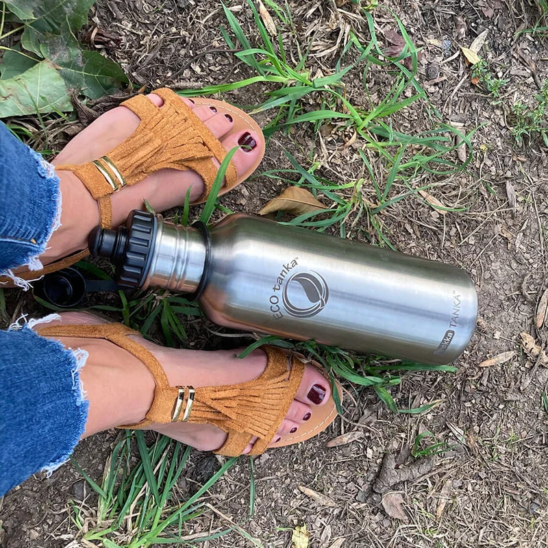 1,0l trekkaTANKA™ Edelstahl Trinkflasche mit Sport-Verschluss