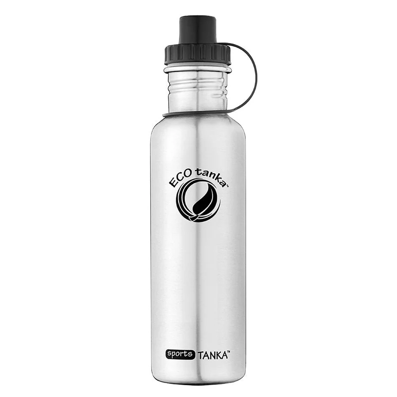 0,8l sportsTANKA™ Edelstahl Trinkflasche mit Sport-Verschluss