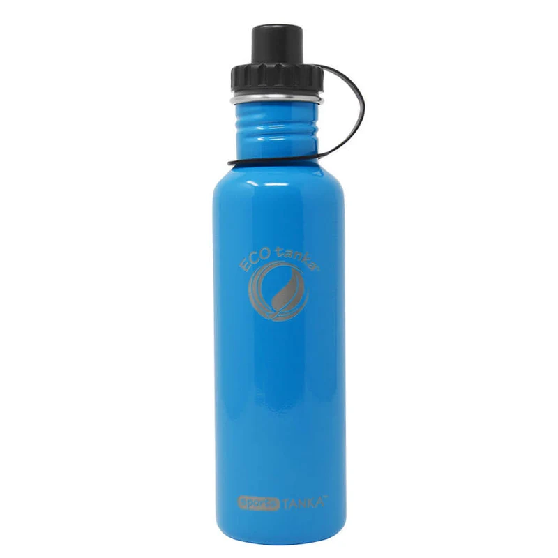 0,8l sportsTANKA™ Edelstahl Trinkflasche mit Sport-Verschluss