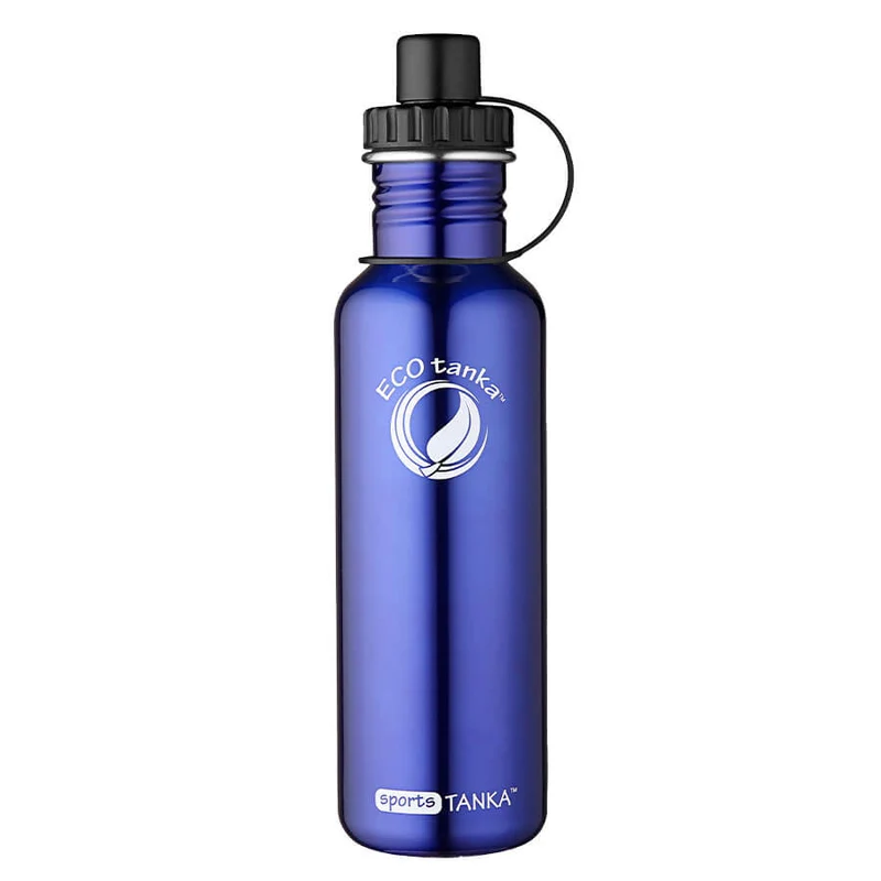 0,8l sportsTANKA™ Edelstahl Trinkflasche mit Sport-Verschluss