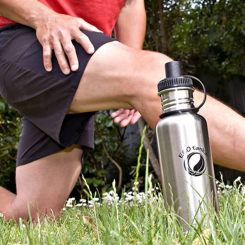 0,8l sportsTANKA™ Edelstahl Trinkflasche mit Sport-Verschluss