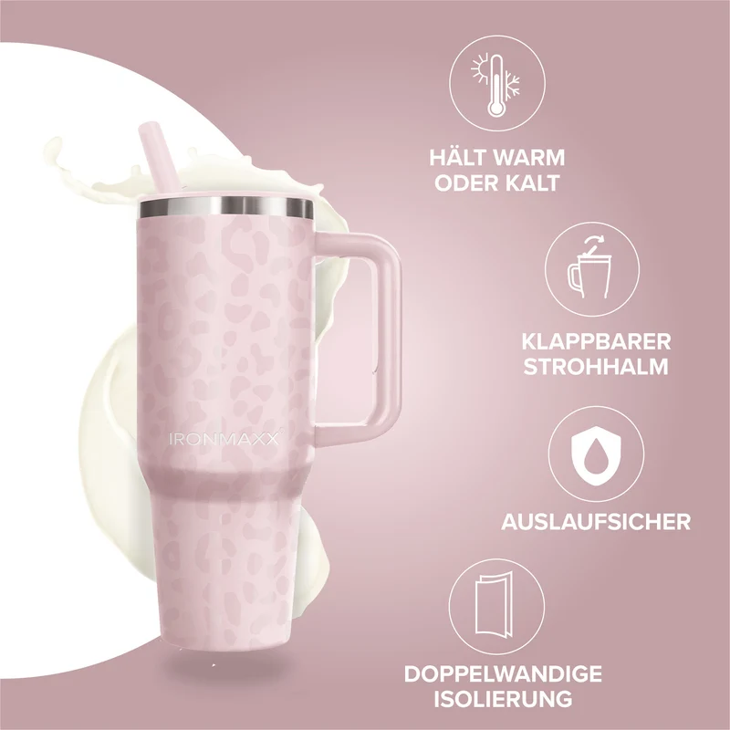 IronMaxx Cup V4.0 (1200ml) - Leo-Style Rose