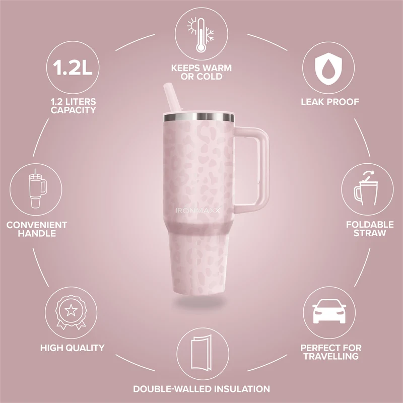 IronMaxx Cup V4.0 (1200ml) - Leo-Style Rose