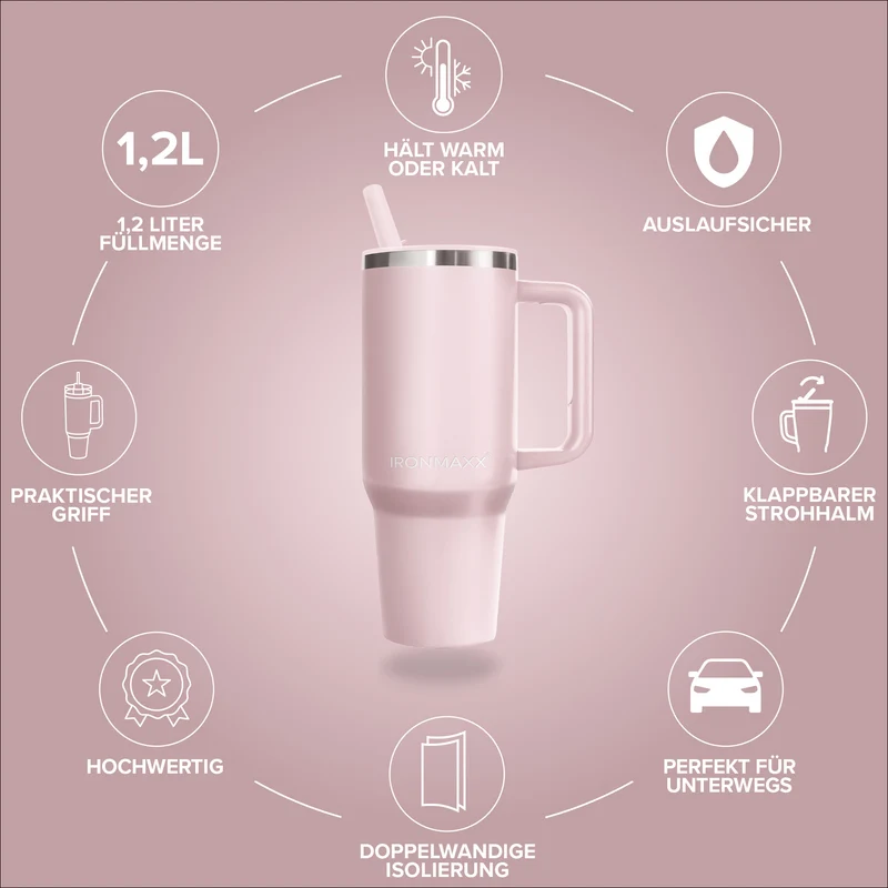 IronMaxx Cup V4.0 (1200ml) - Rose
