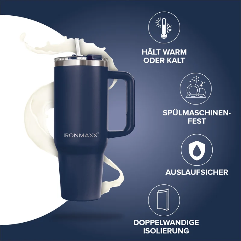 IronMaxx Cup V3.0 (1200ml) - Navy Blue