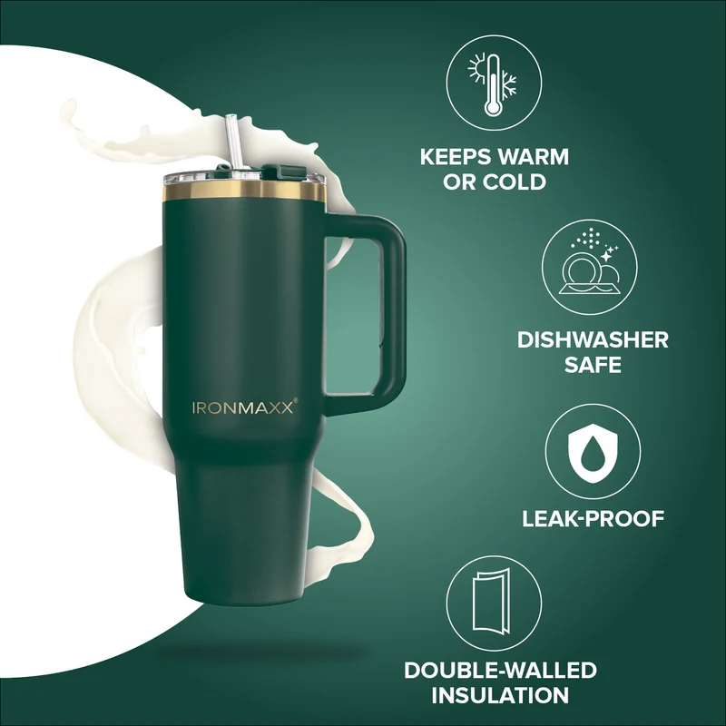 IronMaxx Cup V3.0 (1200ml) - Granite Green