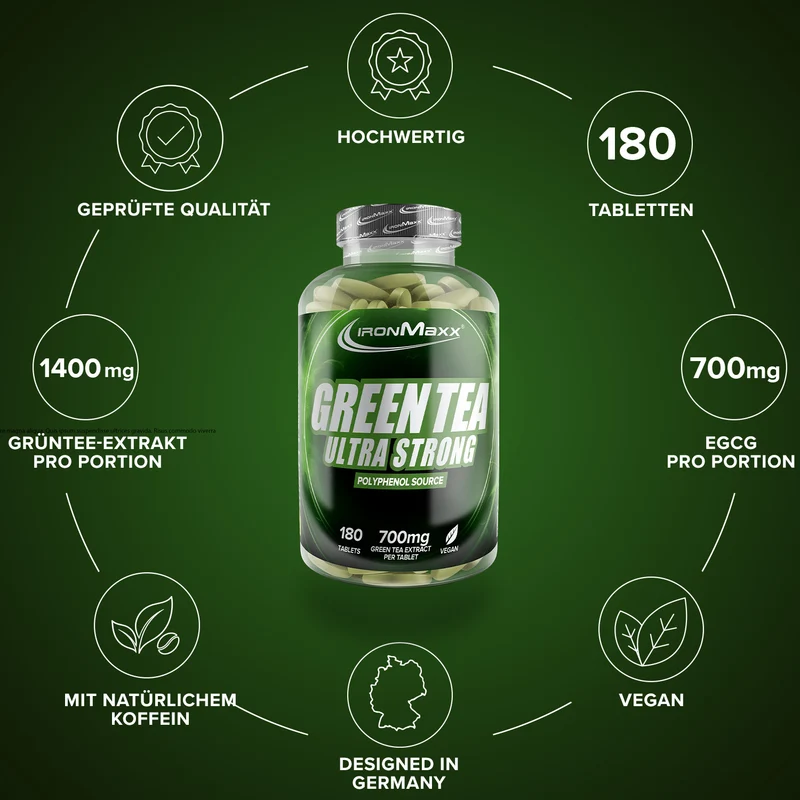Green Tea Ultra Strong - 180 Tabletten