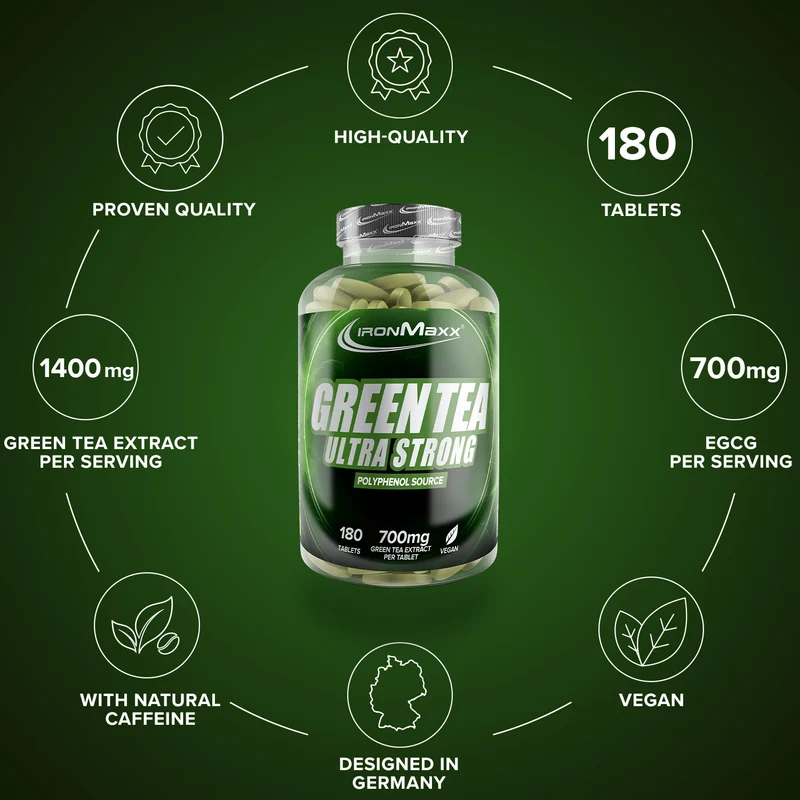 Green Tea Ultra Strong - 180 Tabletten