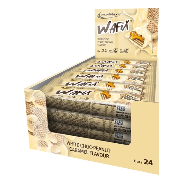 IronMaxx WAFIX Riegel White, 12x 39 g Bar