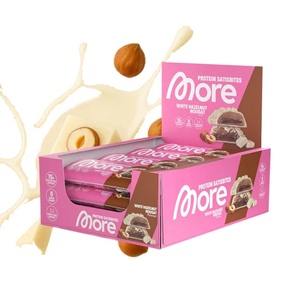 More Nutrition PROTEIN SATISBITES BAR, 12x50 g Riegel