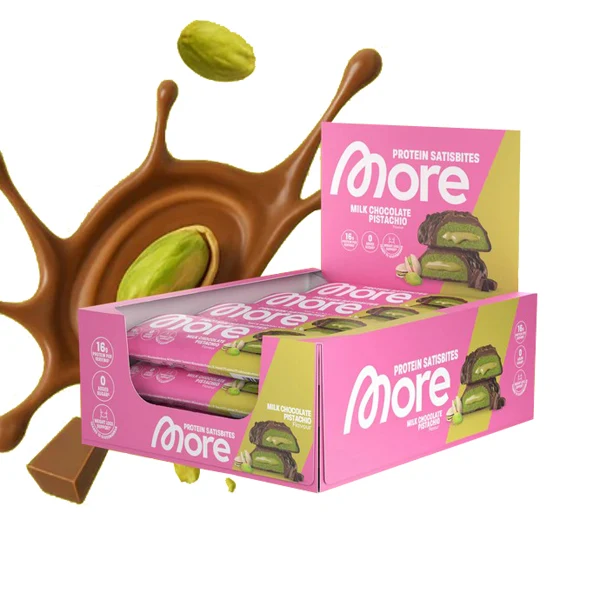 More Nutrition PROTEIN SATISBITES BAR, 12x50 g Riegel