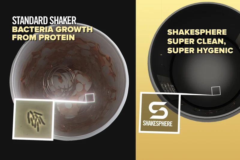 Protein shaker bottle 700mls "Tumbler Original" Matte Black/White Logo
