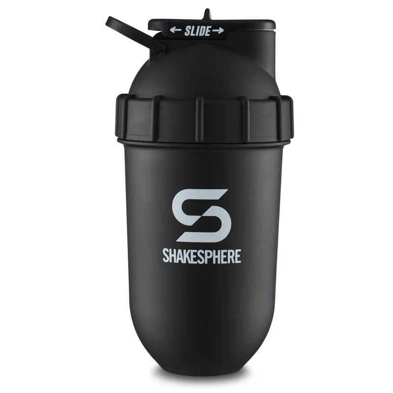 Protein shaker bottle 700mls "Tumbler Original" Matte Black/White Logo