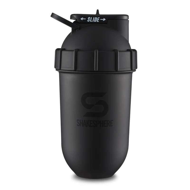 Protein shaker bottle 700mls "Tumbler Original" Matte Black/Black Logo