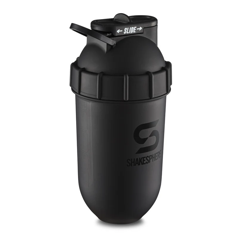 Protein shaker bottle 700mls "Tumbler Original" Matte Black/Black Logo