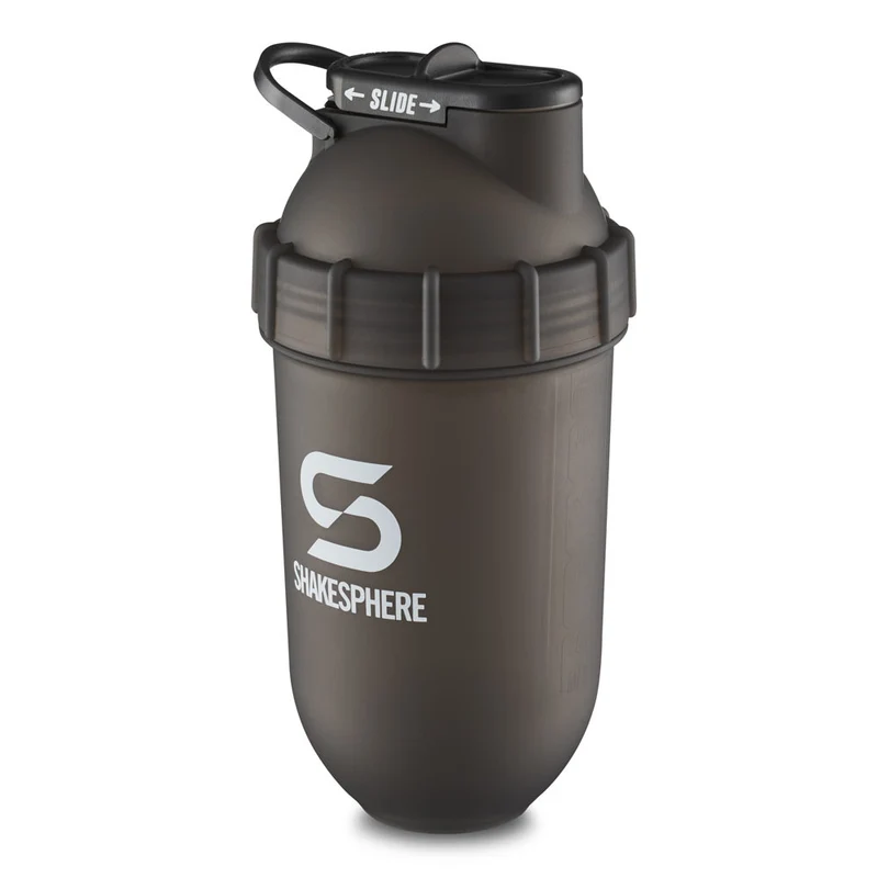Protein shaker bottle 700mls "Tumbler Original" Frosted Black/White Logo