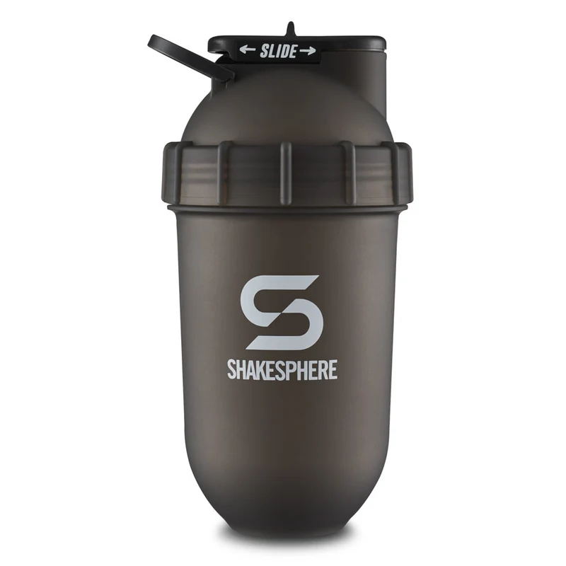 Protein shaker bottle 700mls "Tumbler Original" Frosted Black/White Logo