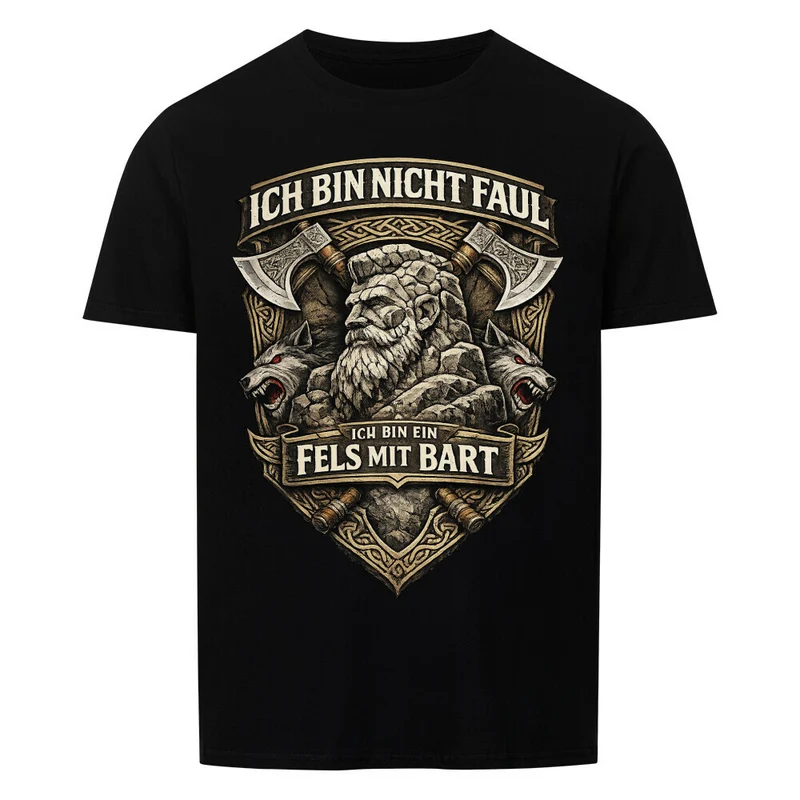 Fels mit Bart - Basic Shirt Unisex