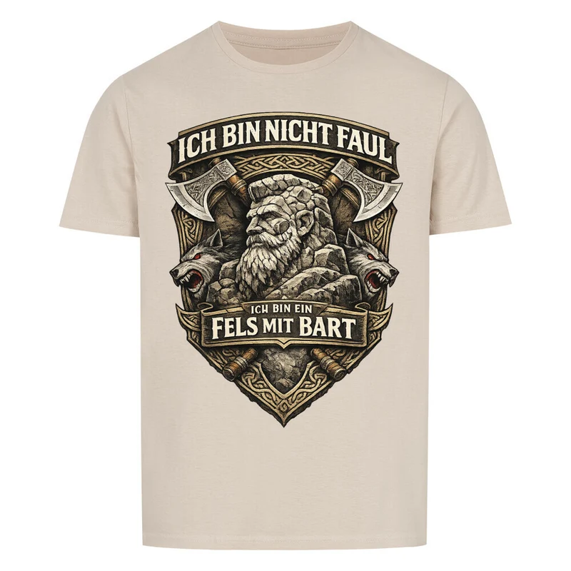 Fels mit Bart - Basic Shirt Unisex