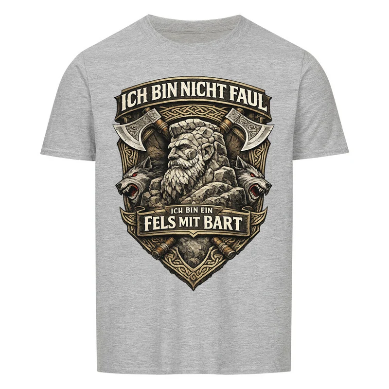 Fels mit Bart - Basic Shirt Unisex