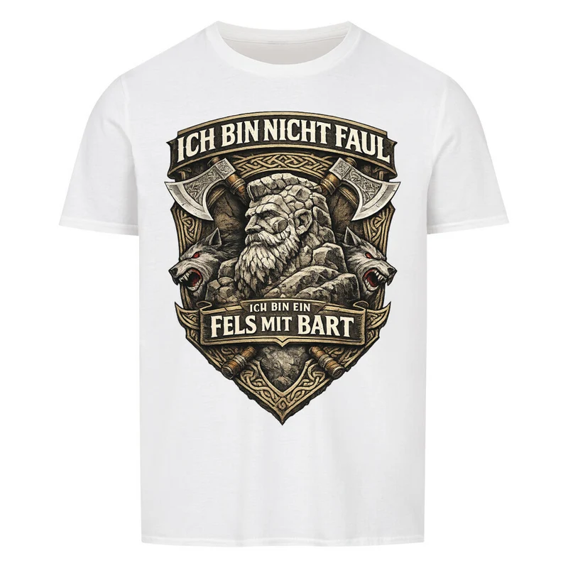 Fels mit Bart - Basic Shirt Unisex