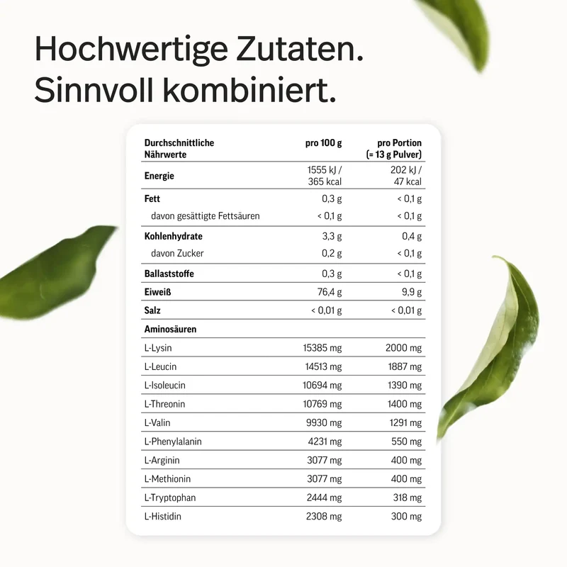 EAA Pulver – Essenzielle Aminosäuren