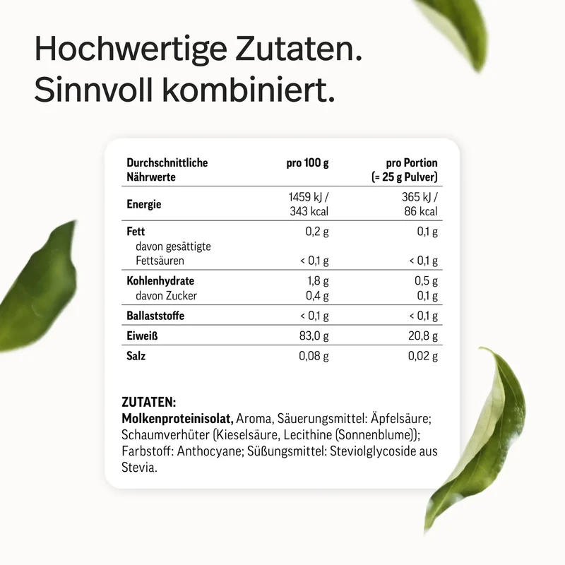 Clear Whey - Pulver aus Whey-Isolat